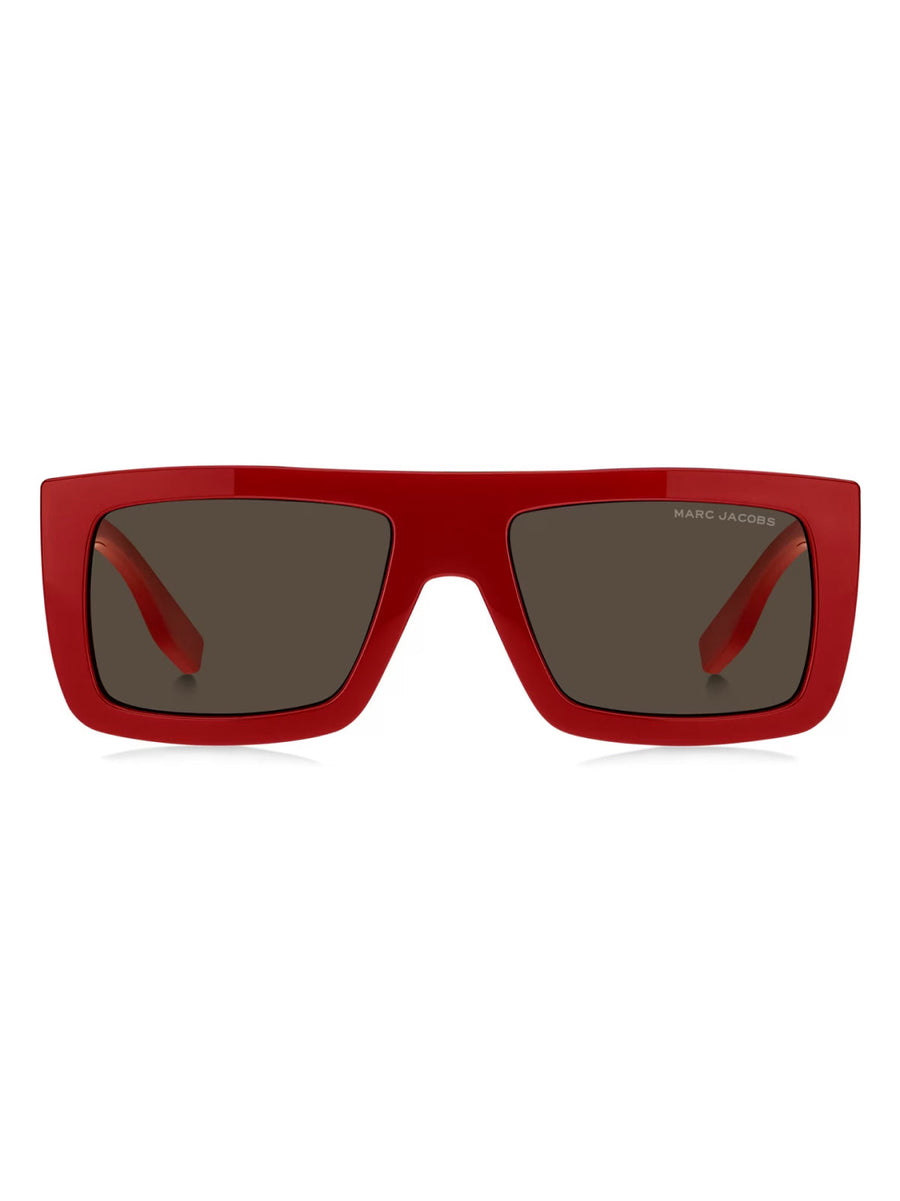 Marc Jacobs 775sc9ared Logo-Print Acetate Sunglasses — Red