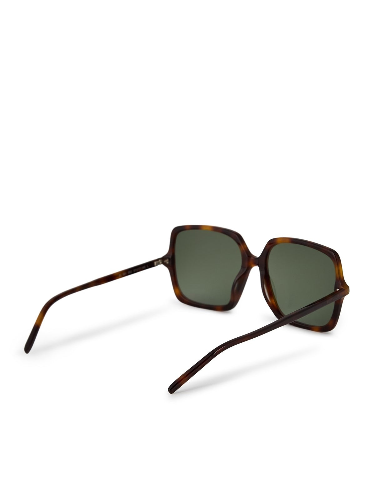 Saint Laurent Sl591002 Logo-Engraved Sunglasses — Brown Acetate