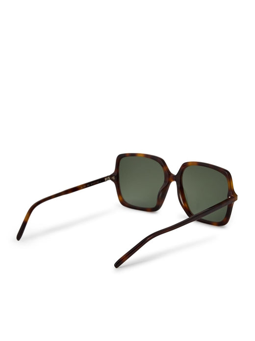 Saint Laurent Sl591002 Logo-Engraved Sunglasses — Brown Acetate