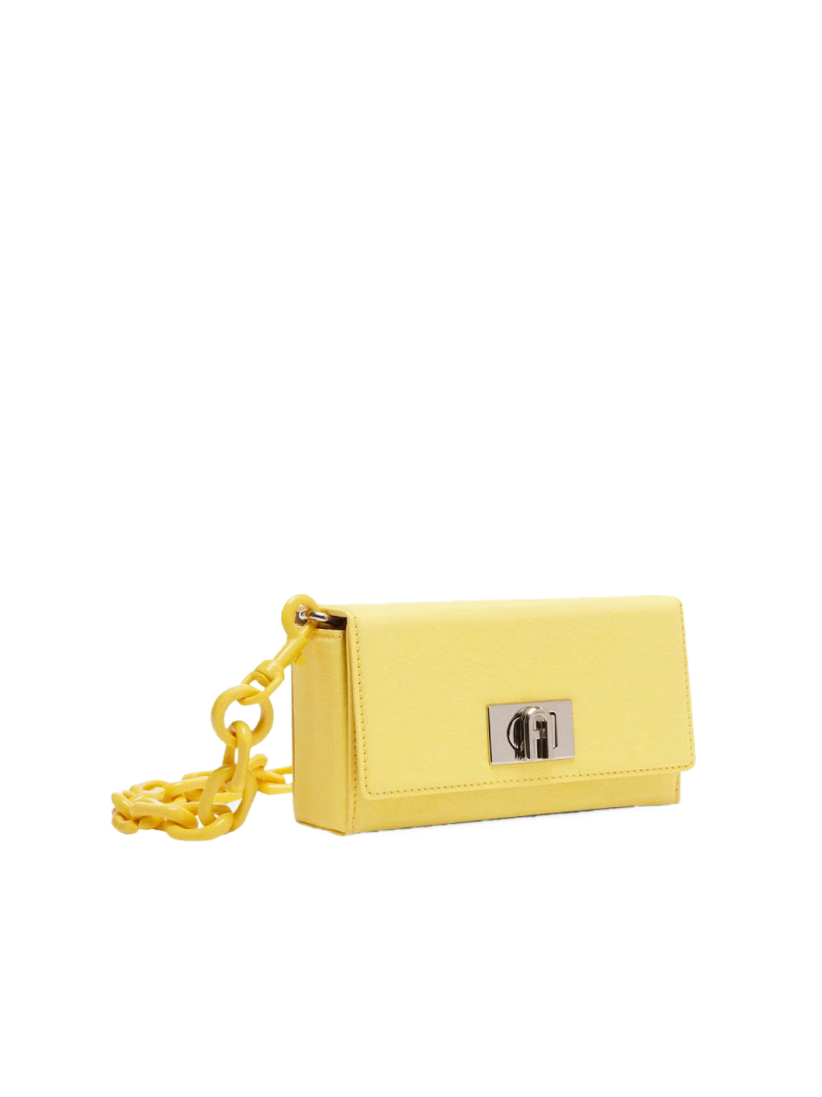 Furla Shoulder Bag — Yellow Textile