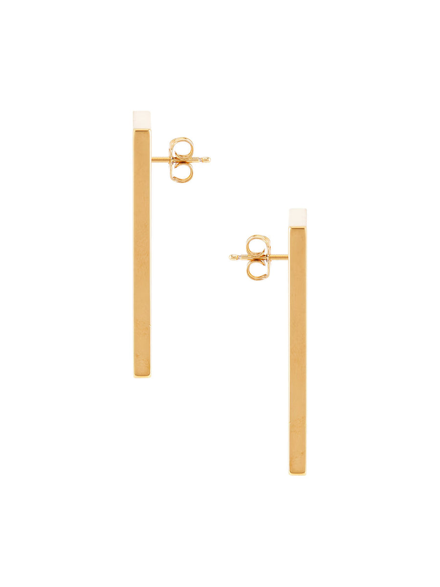 Versace Earrings — Gold Metal