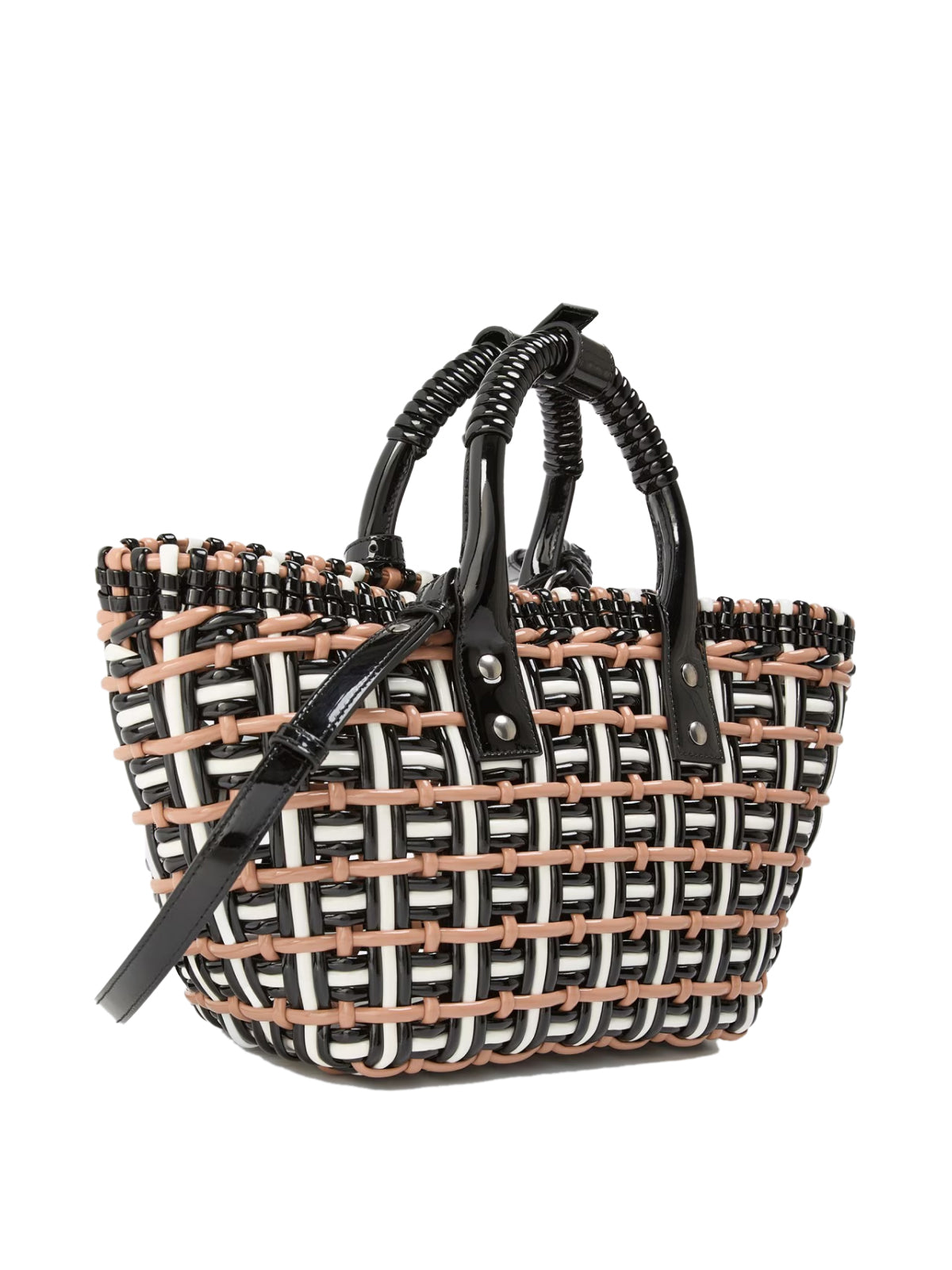 Balenciaga Braided Textile Tote Bag — Multicolor