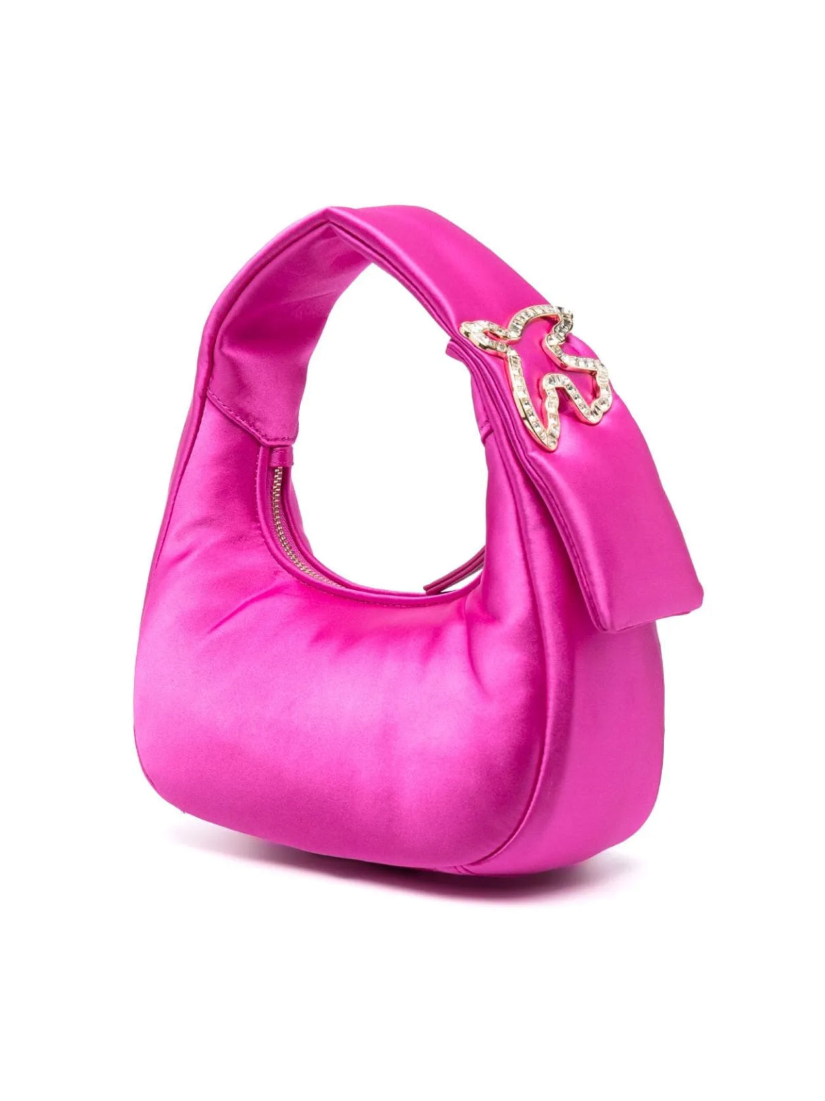 Pinko Vibu Hobo Bag — Pink Polyester