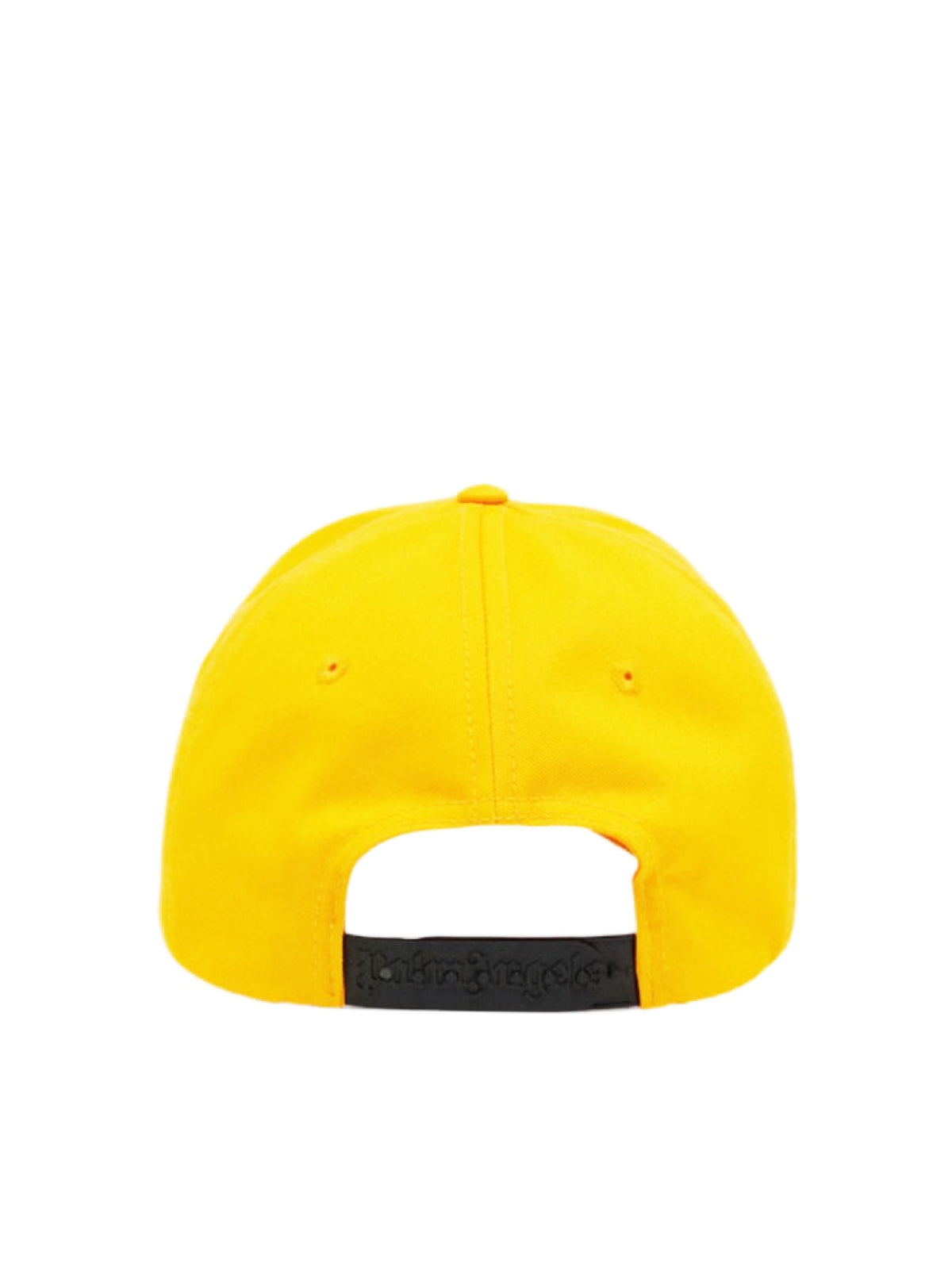 Palm Angels Pmlb053s22fab0021801 Curved Logo Baseball Cap — Yellow Cotton Caps