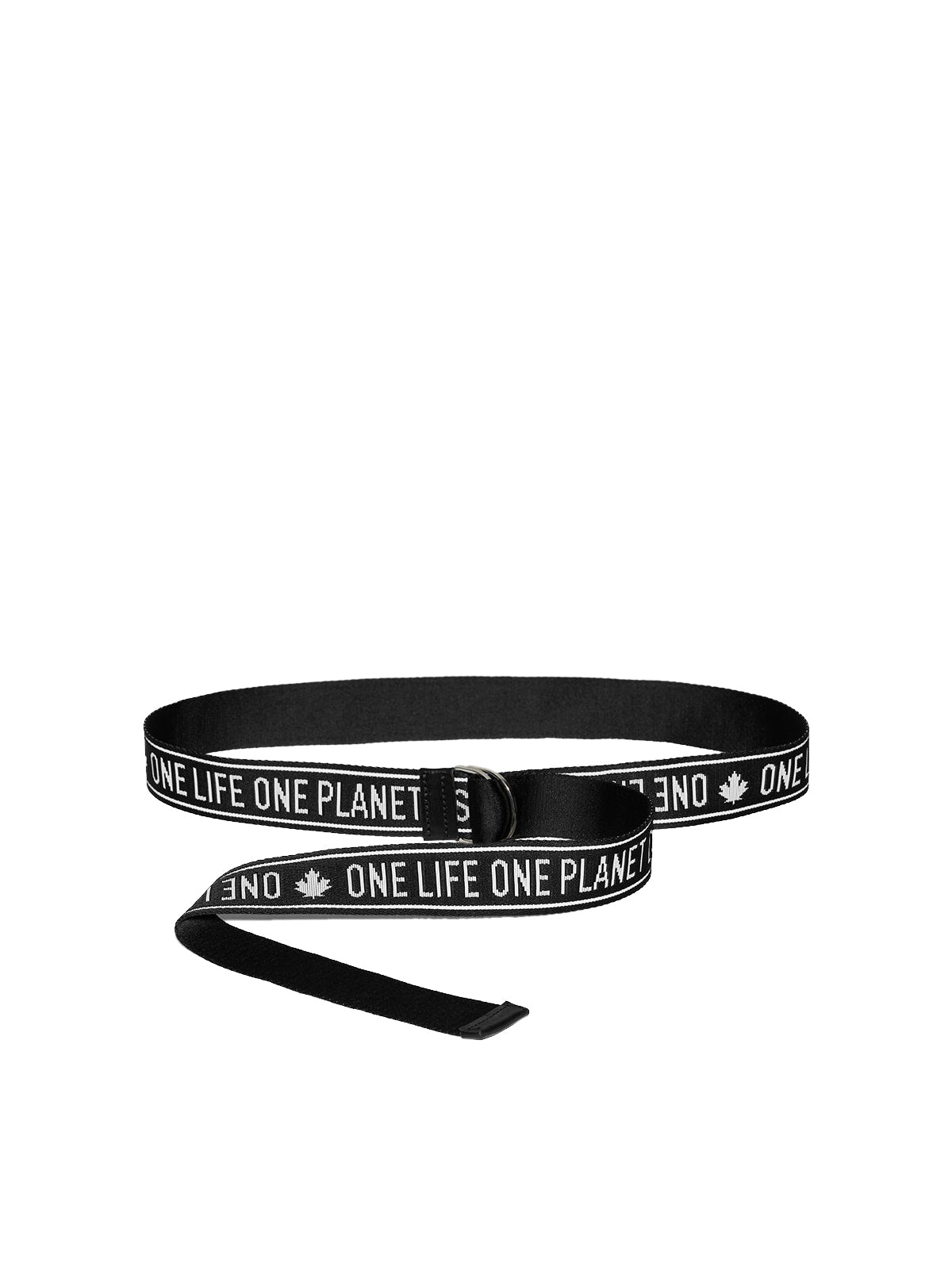 Dsquared2 Logo Industrial Tape Belt — Black Textile