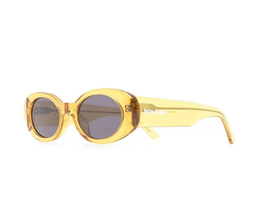 Palm Angels Peri004s22pla0011807 Sunglasses — Yellow Crystal Acetate