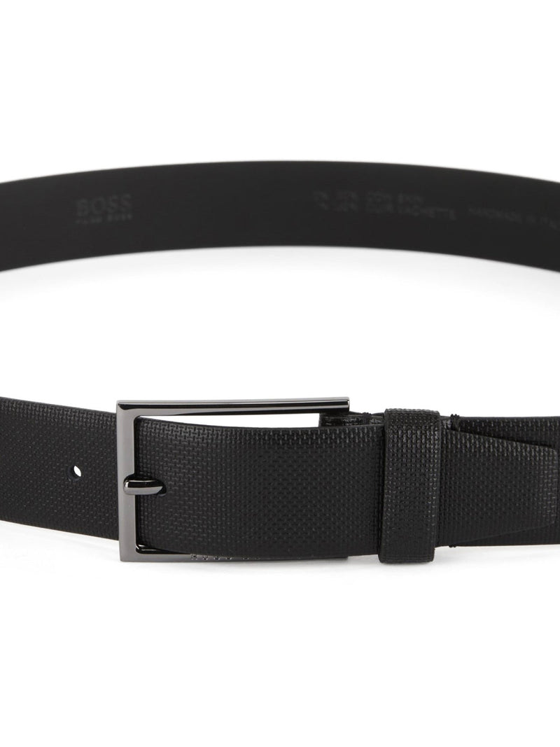 Hugo Boss Carmello-S Belt — Black Leather