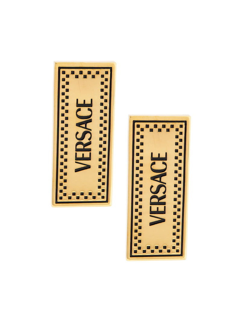 Versace Earrings — Gold Metal