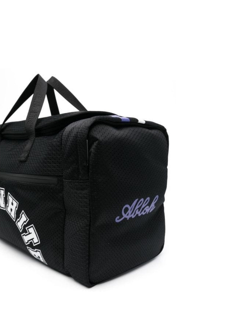 Off-White Baseball Logo Duffle Bag — Black Nylon