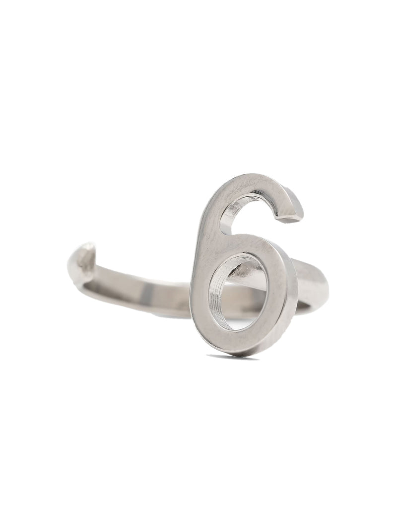 Maison Margiela Logo Ring — Silver Brass Rings