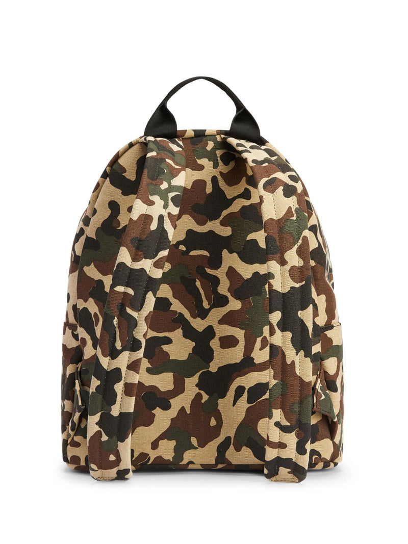 Giuseppe Zanotti Camouflage Logo Backpack — Multicolor Textile