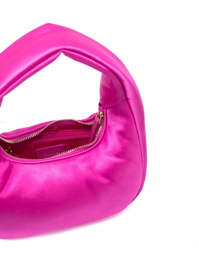 Pinko Vibu Hobo Bag — Pink Polyester
