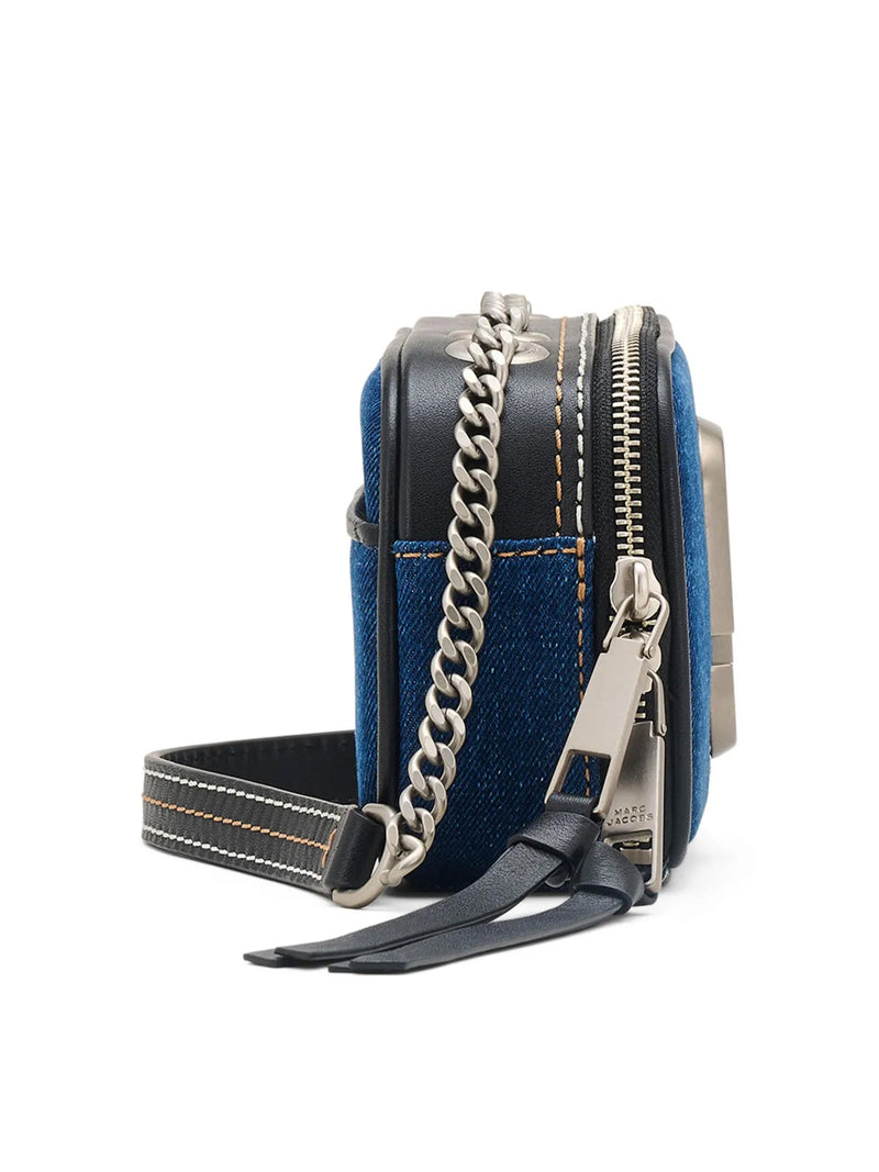 Marc Jacobs Denim Chain Shoulder Bag — Blue Textile