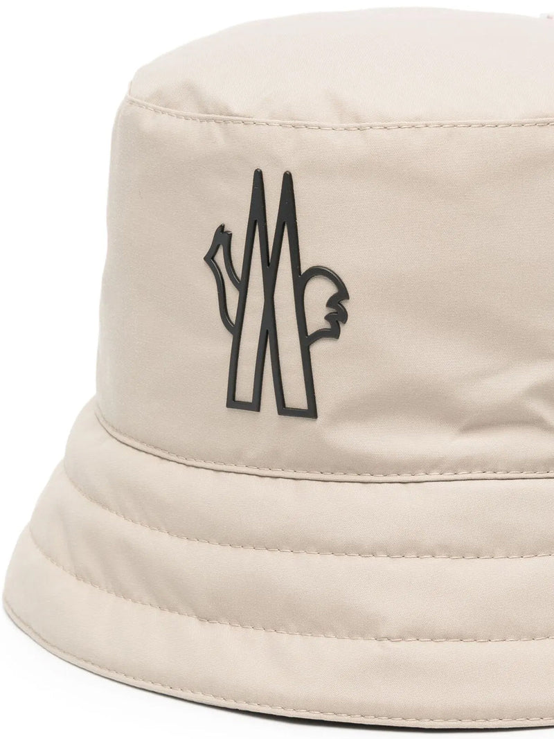 Moncler J10983b0000153694230 Bucket Hat — Beige Polyamide