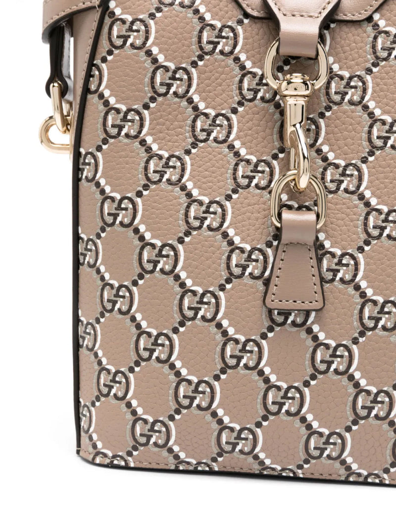 Gucci Gg Shadow Shoulder Bag — Brown Leather