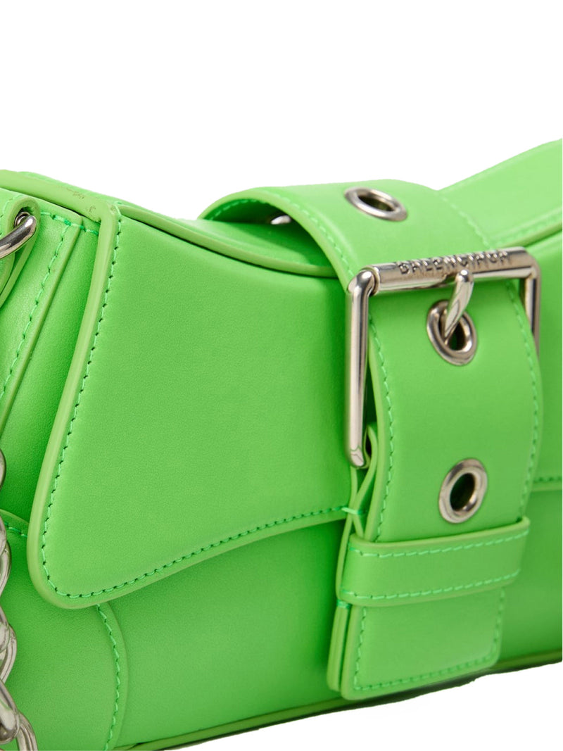 Balenciaga Lindsay Shoulder Bag — Green Leather