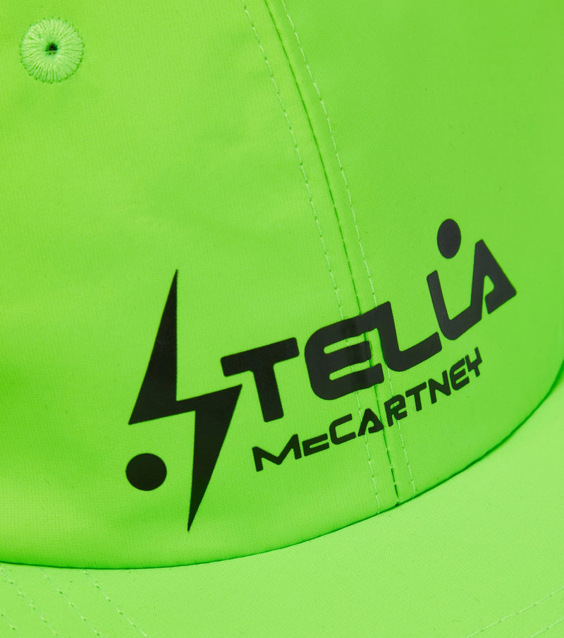 Stella Mccartney 900709w88993704 Logo-Embroidered Baseball Cap — Green Polyamide Caps
