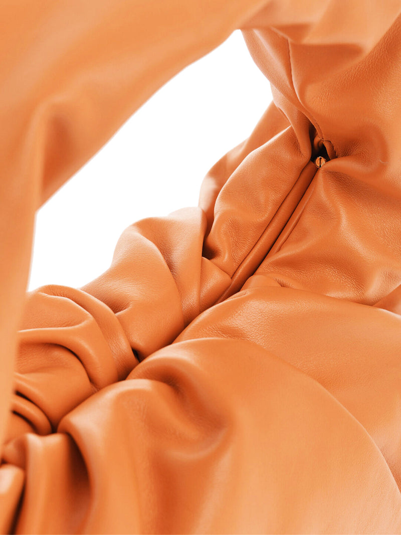 Bottega Veneta Supple Leather Hobo Bag — Orange