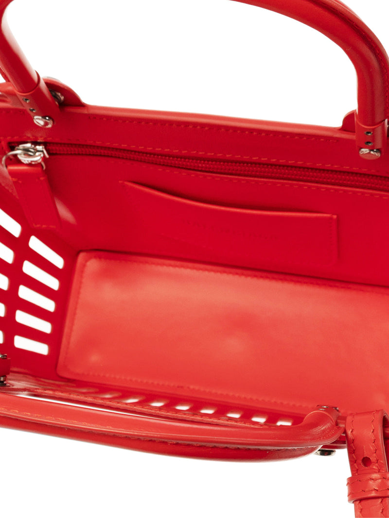 Balenciaga Mag Tote Bag — Red Thermoformed Leather