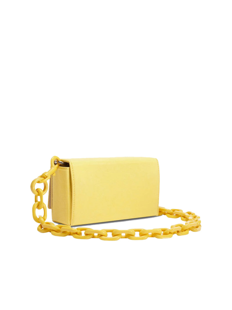 Furla Shoulder Bag — Yellow Textile