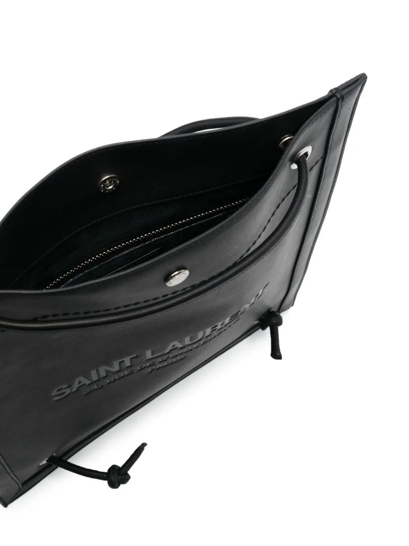 Saint Laurent Crossbody Bag — Black Leather
