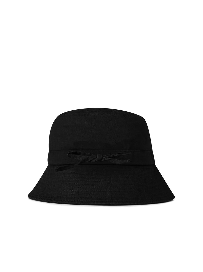 Parajumpers Paaccha03541 Logo-Printed Cotton Bucket Hat — Black
