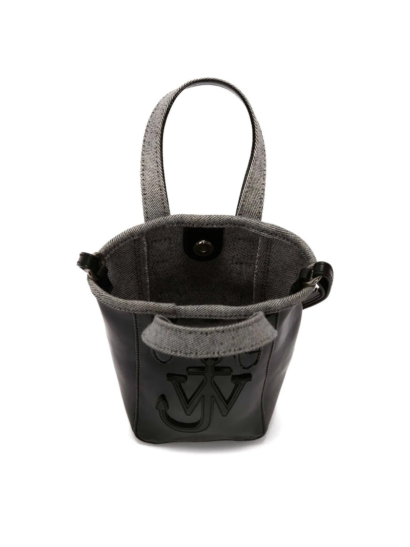 Jw Anderson Belt Anchor Logo Mini Bag — Black Textile