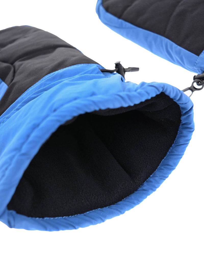 Off-White Ski Mittens — Blue Polyamide Glove