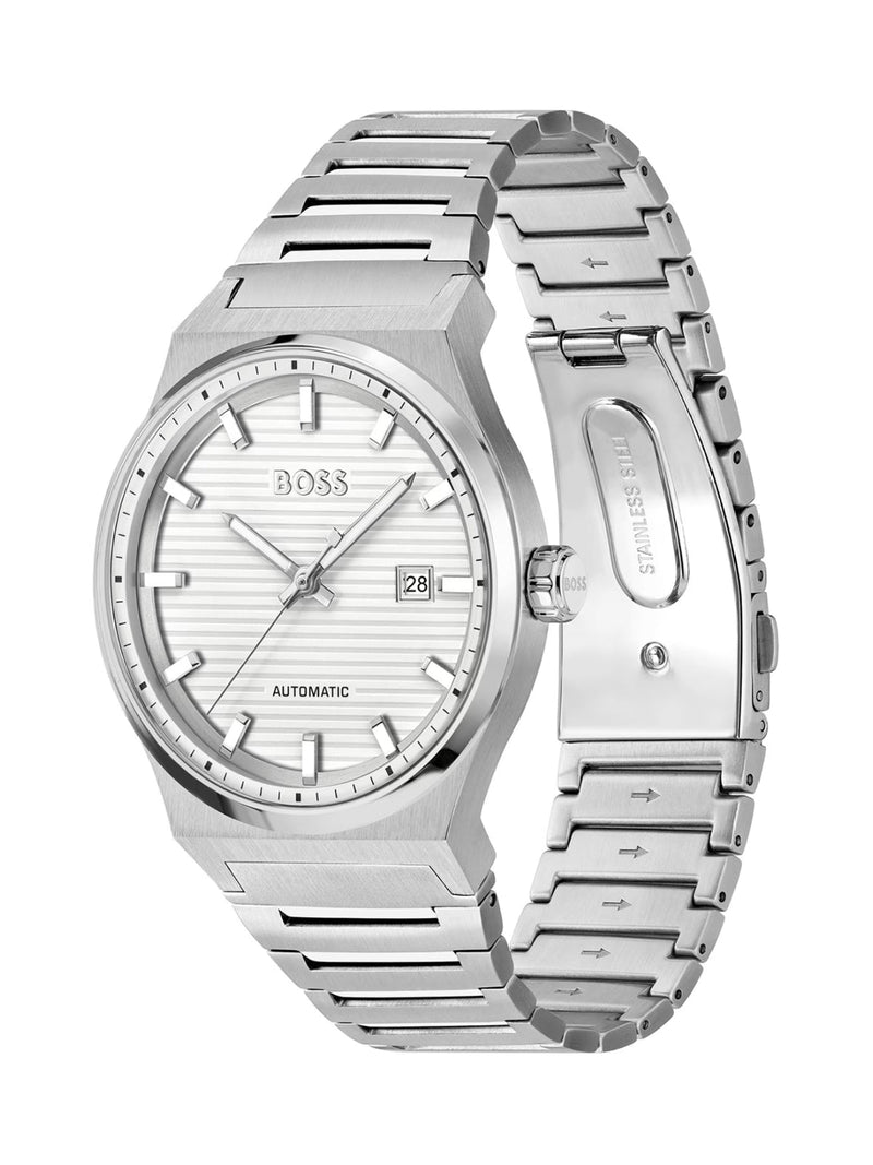 Hugo Boss Candor Watch — Silver Stainless Steel Watches
