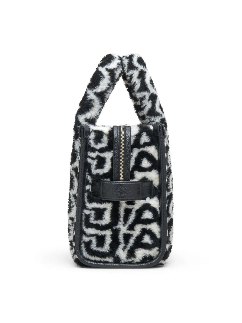 Marc Jacobs Monogram Teddy Jacquard Tote Bag — Black Textile