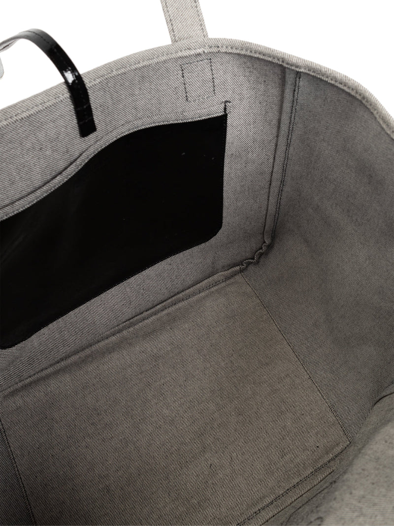 Jw Anderson Belt Anchor Logo Tote Bag — Black Textile