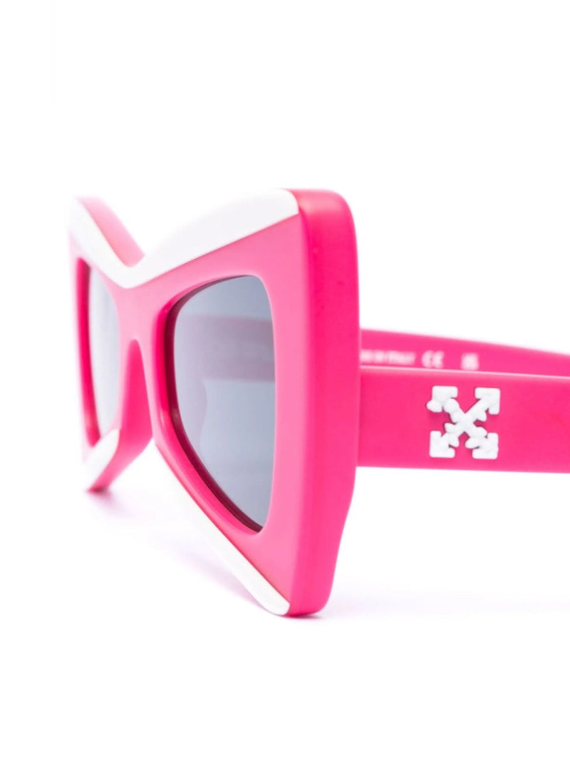 Off-White Oeri070s23pla0013407 Cat-Eye Sunglasses — Pink Acetate