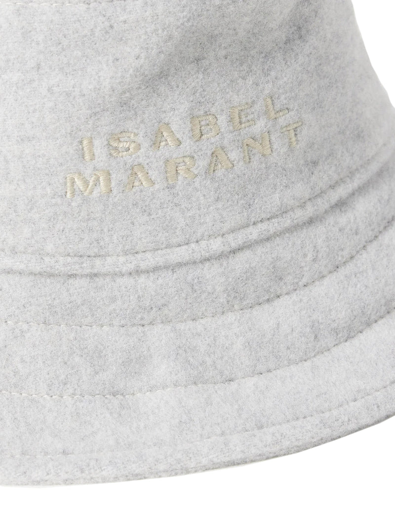 Isabel Marant Cu048xfab1c03a02 Bucket Hat — Gray Wool