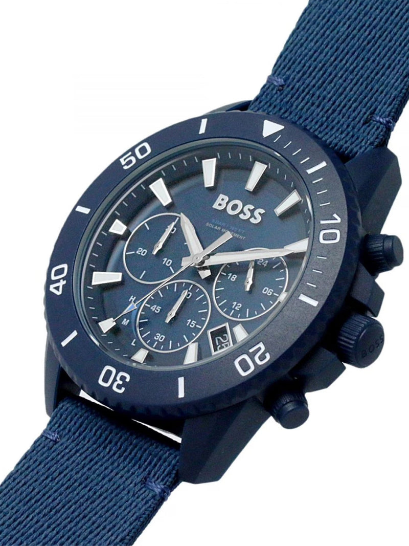 Hugo Boss Admiral Ocean Watch — Blue Recycled Plastic Case Watches