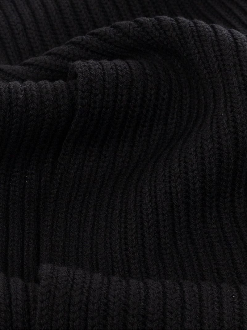 Dsquared2 Knm006501w067572124 Beanie & Scarf Set — Black Wool Beanies