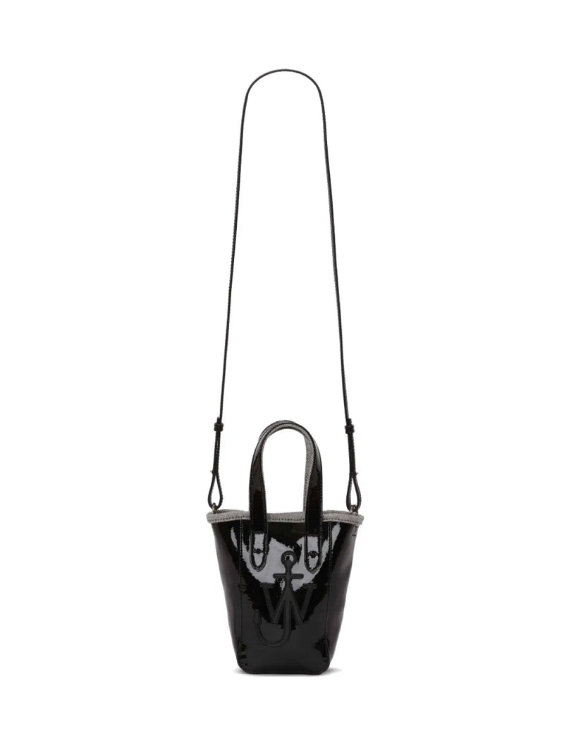 Jw Anderson Belt Anchor Logo Mini Bag — Black Textile