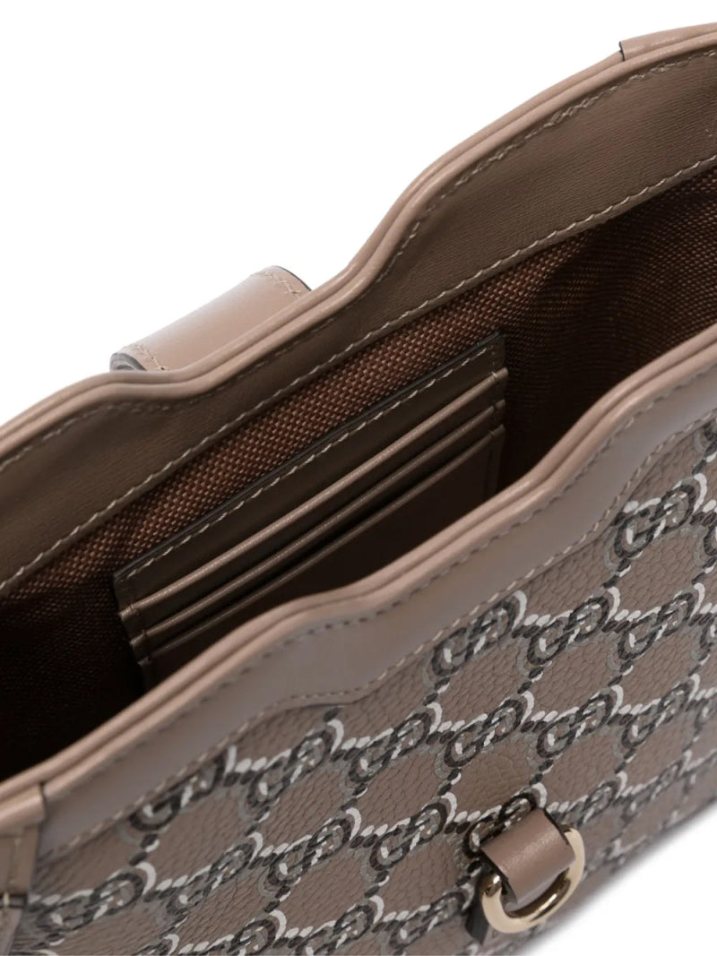 Gucci Gg Shadow Shoulder Bag — Brown Leather
