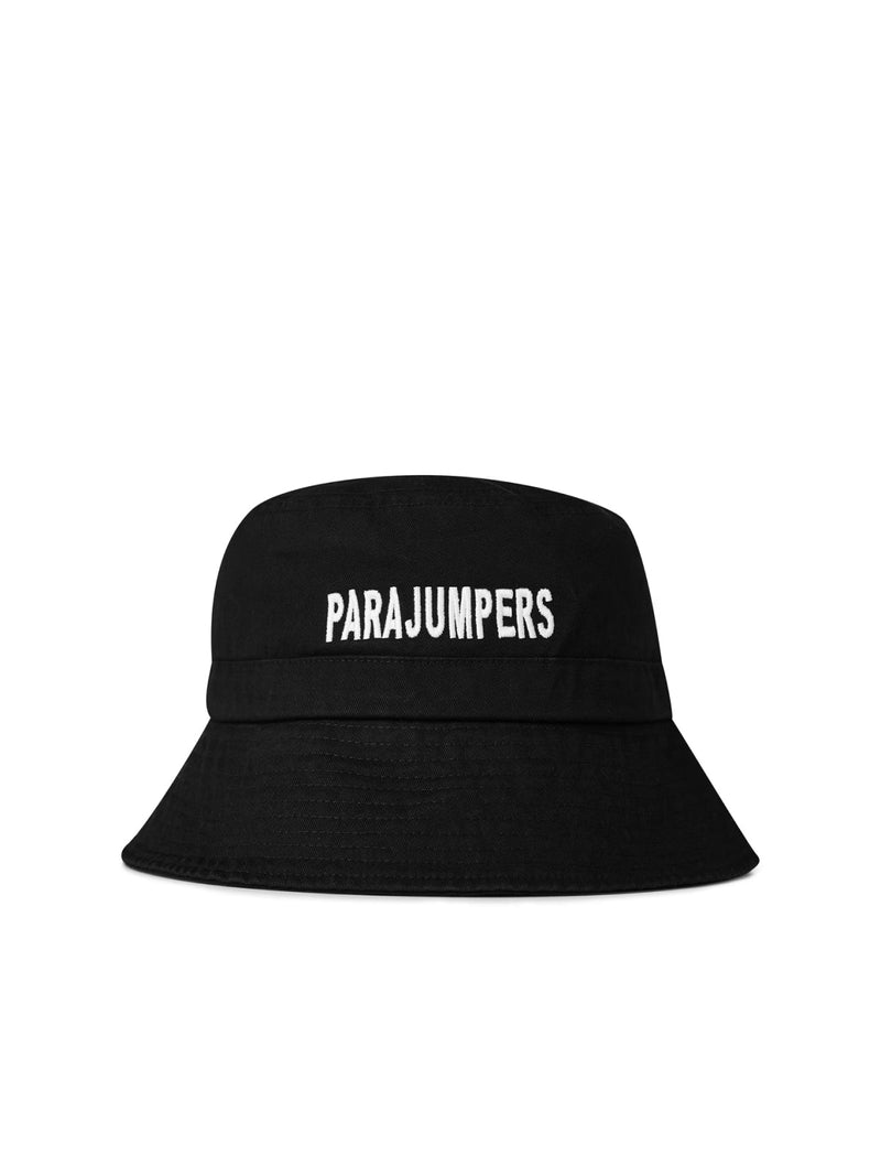 Parajumpers Paaccha03541 Logo-Printed Cotton Bucket Hat — Black