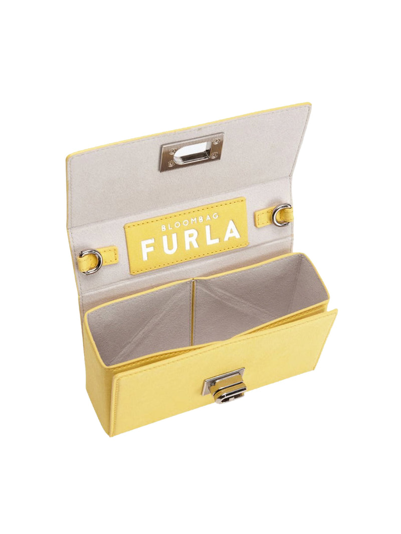 Furla Shoulder Bag — Yellow Textile