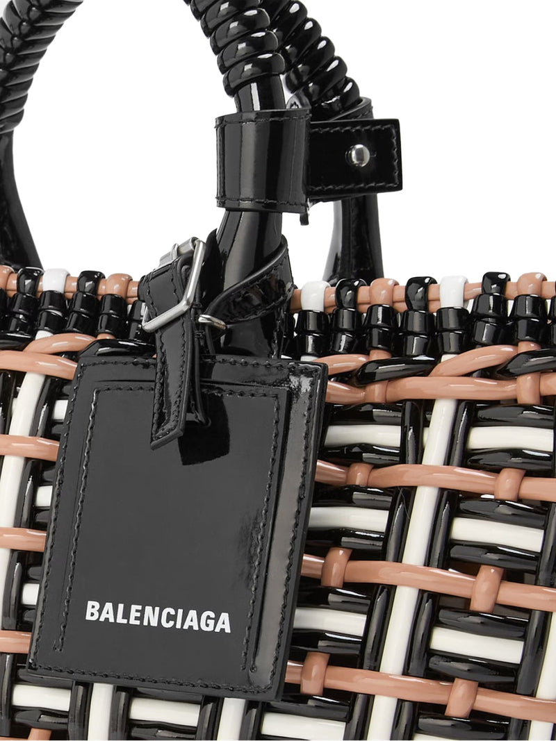 Balenciaga Braided Textile Tote Bag — Multicolor