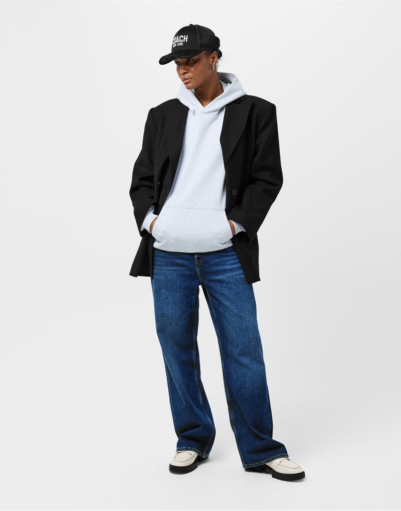 Coach Cu355blk Embroidered Logo Baseball Cap — Black Cotton Caps
