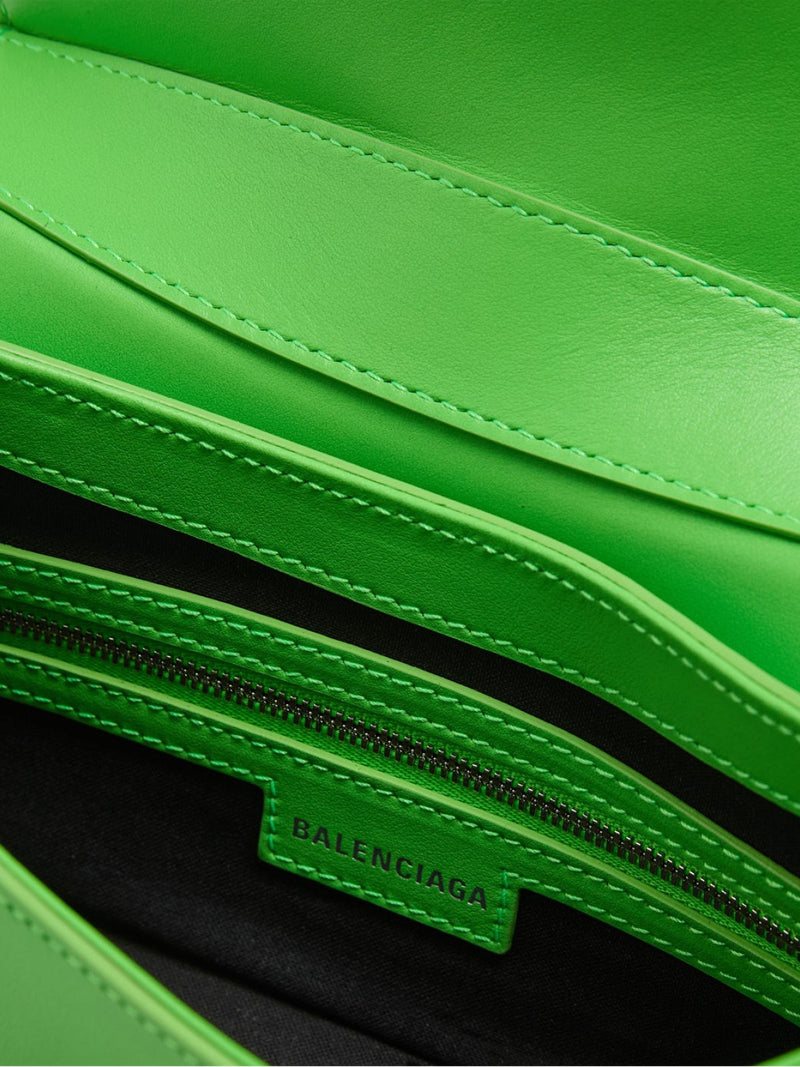 Balenciaga Lindsay Shoulder Bag — Green Leather