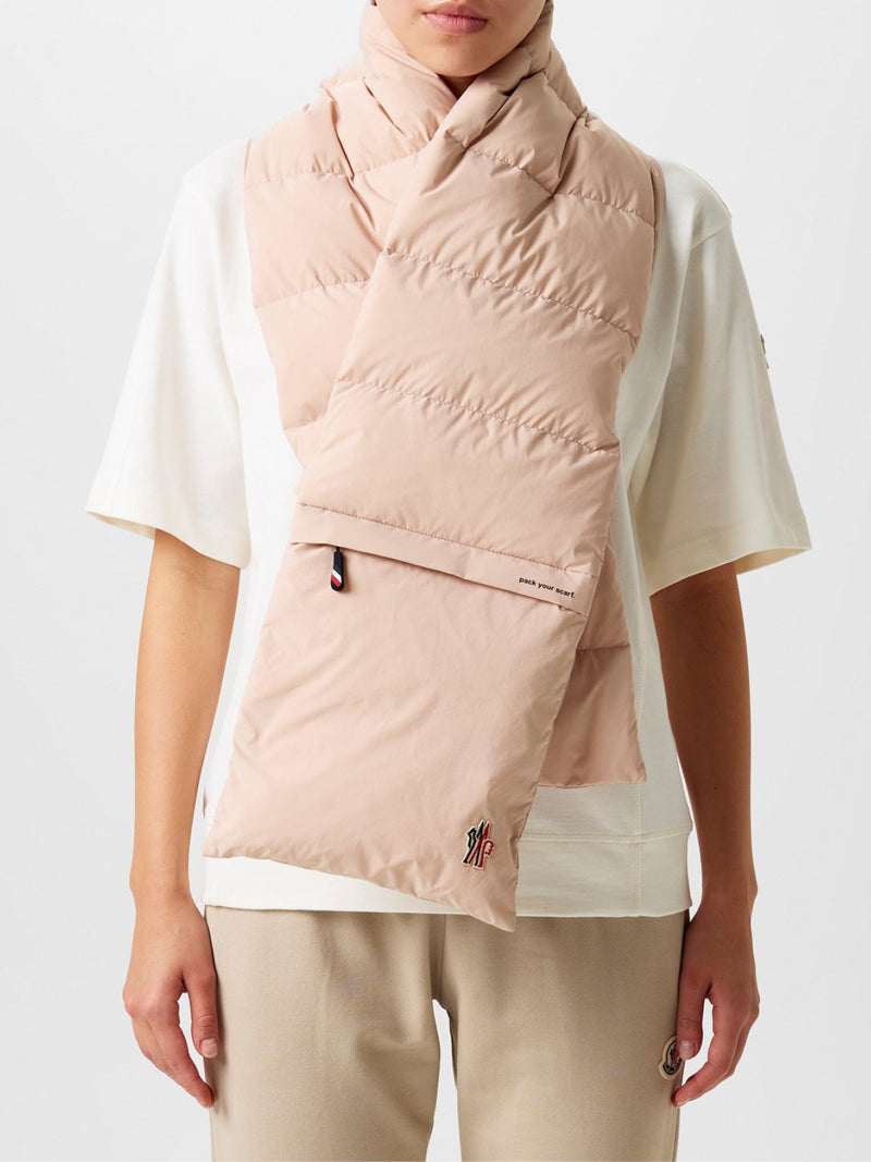 Moncler Grenoble Scarf — Pink Shell: Polyamide Scarfs