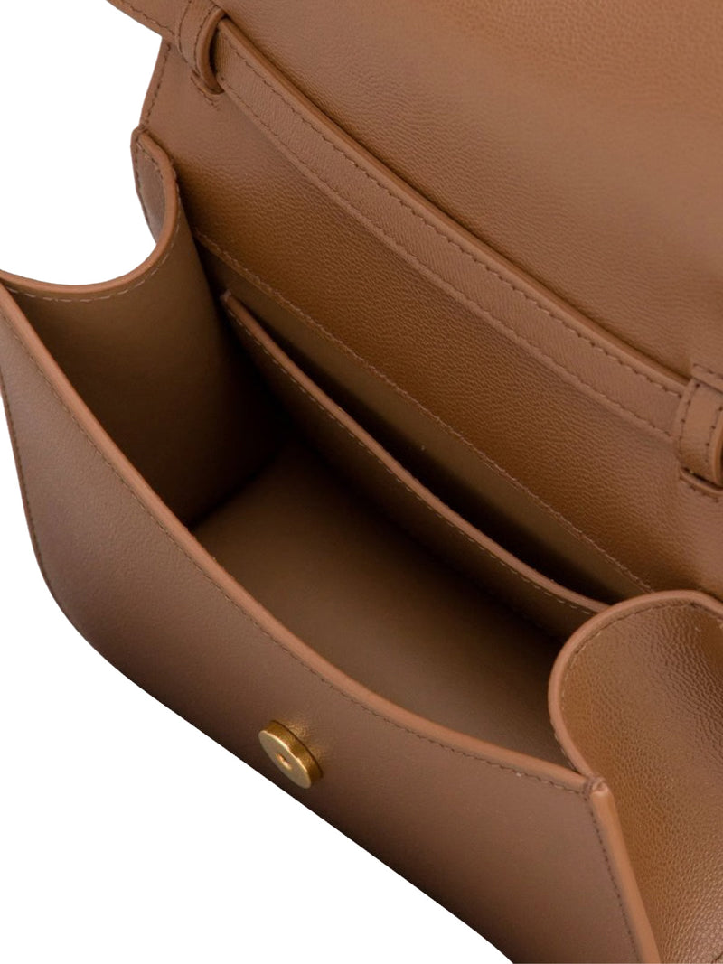 Burberry Madison Shoulder Bag — Brown Leather