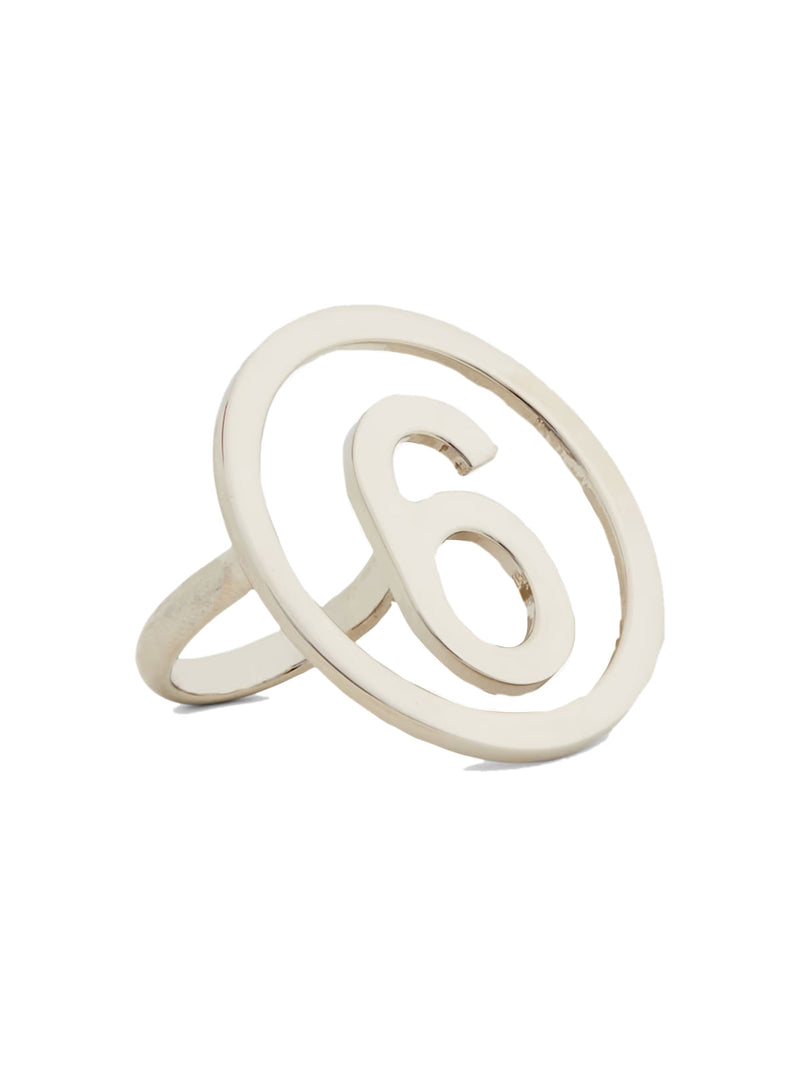 Maison Margiela Logo Ring — Silver Rings