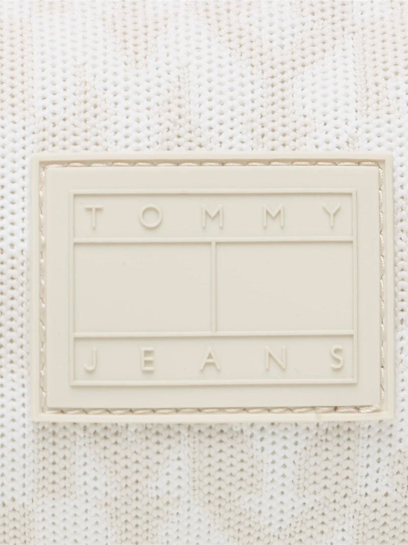 Tommy Hilfiger Logomania Crossbody Bag — Beige Textile