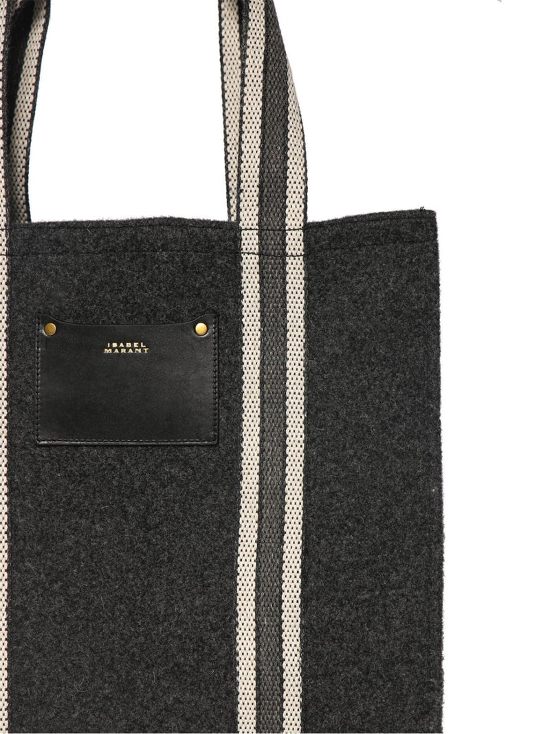 Isabel Marant Tote Bag — Gray Textile