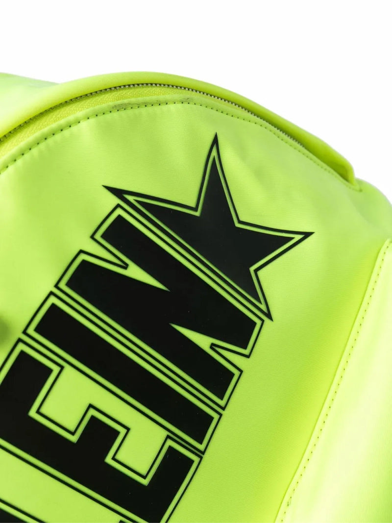 Philipp Plein Iconic Logo Backpack — Yellow Textile