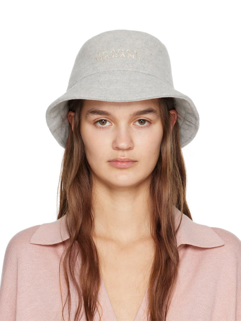 Isabel Marant Cu048xfab1c03a02 Bucket Hat — Gray Wool