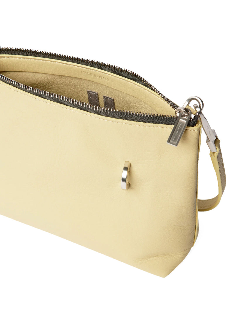 Rick Owens Adri Crossbody Bag — Beige Leather